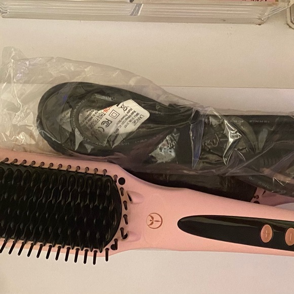 Brand New The L\'ange Straightening Brush PINK (orig. box still wrapped) main image 7